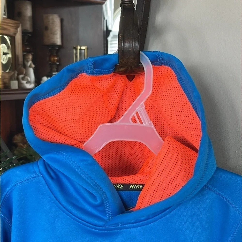 Brand New Nike Awesomeness Blue Orange Hooded Sweatshirt Football Sports Hoodie